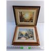 Image 1 : (2) Framed Wall Art Oil Paintings 15 x 13"