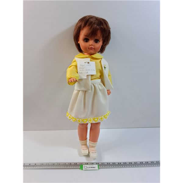 Regal Vintage 1970 Vinyl Doll - 24" Tall