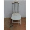 Image 2 : *Vintage Painted Wooden Chair, 35" Tall, Cannot Ship