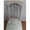 Image 3 : *Vintage Painted Wooden Chair, 35" Tall, Cannot Ship