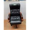 Image 1 : *Vinyl Leather Wheeled Office Chair, 45" Tall, Cannot Ship