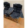 Image 2 : Couples Folding Lawn Chair, Cannot Ship
