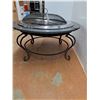Image 4 : **Circular Firepit, w/ Granite Like Outer Ring, 36" Diameter  -  CANNOT SHIP