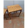 Image 2 : *(3) Wooden Nesting Tables, Largest Is 2ft Tall, Cannot Ship