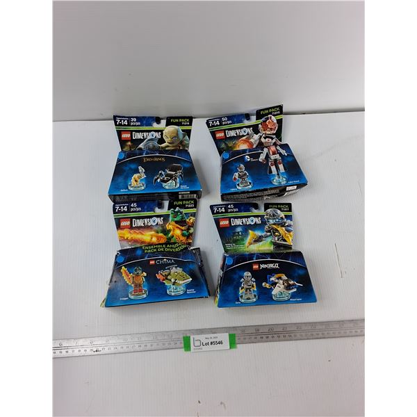 (4) Lego Dimensions Fun Packs