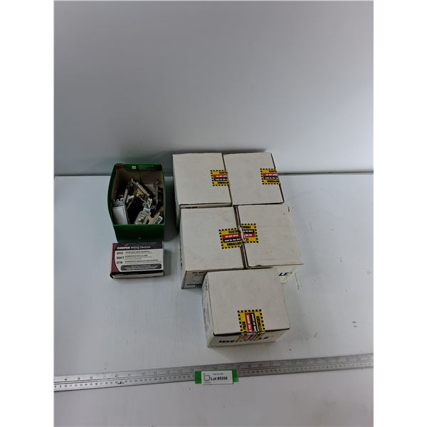 (5) Protector Plates, Cooper Wiring Devices, (7) Light Switches - As Is