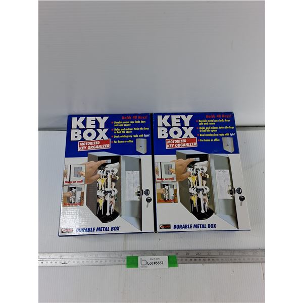 (2) Key Box Motorized Key Organizer