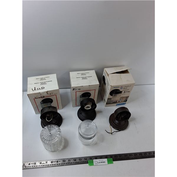 (3) Wall Lanterns - As Is