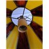Image 4 : Stain Glass Hard Mount Ceiling Light Fixture - As Is