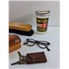 Image 2 : Daisy Gun, Shoes Brushes, Coin Bank, Glasses and Planters Peanut Butter Jar