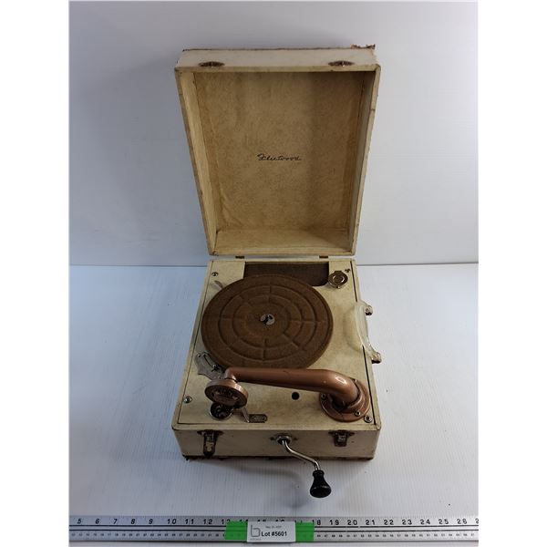 Vintage Fleetwood Wind Up Record Player - As Is