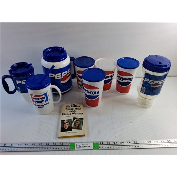 Pepsi Cups and The Six Million Dollar Man and The Bionic Woman Book