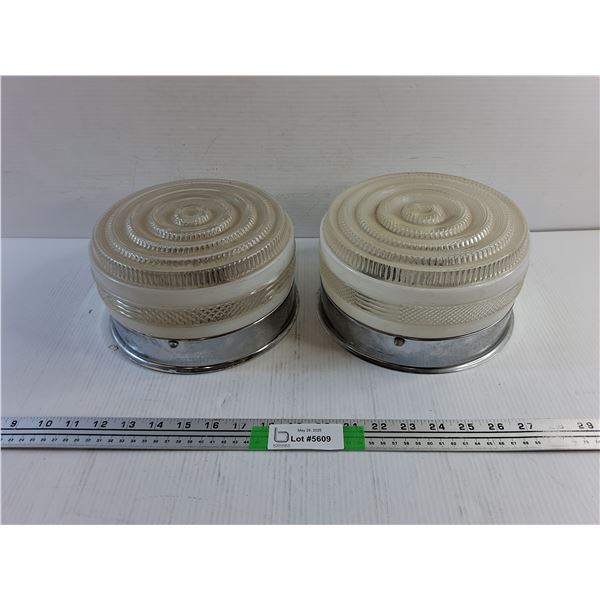 (2) Ceiling Light Fixtures - As Is