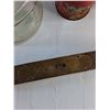 Image 4 : Glass Bottle, (3) Cans of Motor Oil and Carpenters Level - Cannot Ship