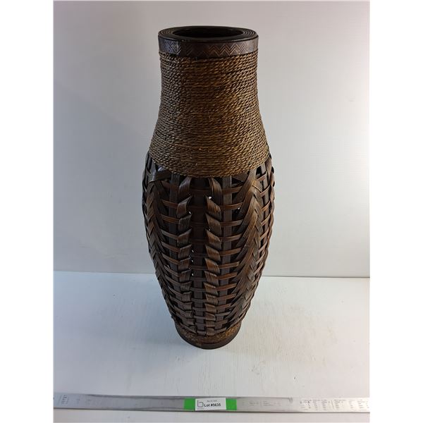 Wicker Vase 28"