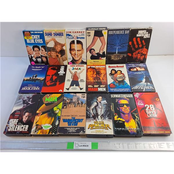 Various VHS Movies - Mask, The Hitcher and House Arrest