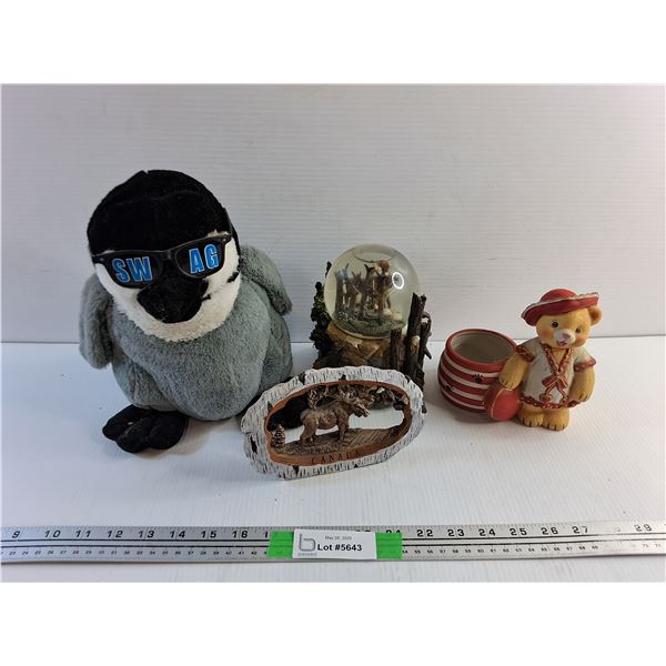 Plush Toy and Various Desk Decorations