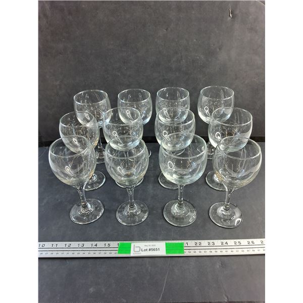 (12) Glass Goblets