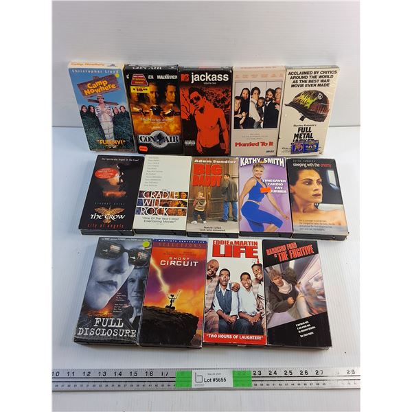 Various VHS Movies - Big Daddy, Camp Nowhere and Kathy Smith