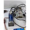Image 3 : Assorted Items - Milwaukee Power Drill, Air Pressure Gauge, Rockwell Router Base, Misc - As Is
