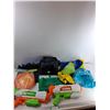Image 1 : Assorted Items - (2) Lunch Bags, (2) Water Guns, Frisbee,Misc