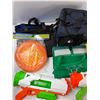 Image 2 : Assorted Items - (2) Lunch Bags, (2) Water Guns, Frisbee,Misc