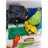 Image 3 : Assorted Items - (2) Lunch Bags, (2) Water Guns, Frisbee,Misc