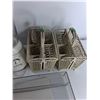 Image 4 : Assorted Items - (3) Weave Baskets, Proctor Silex Mixer, Dishwasher Baskets,Misc - As Is