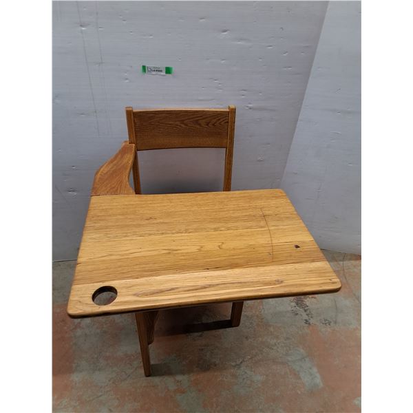 *Wooden School Desk 32" Tall x 23" Wide x 32" Long, Cannot Ship