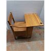 Image 2 : *Wooden School Desk 32" Tall x 23" Wide x 32" Long, Cannot Ship