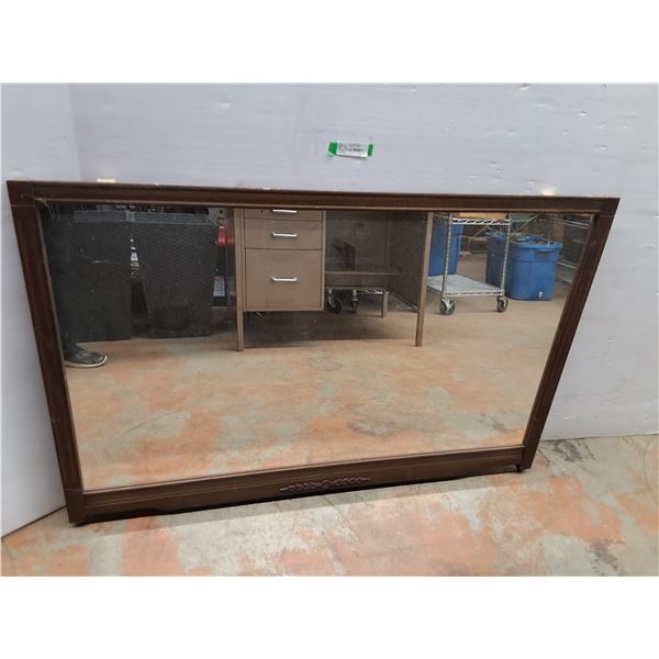 *Wooden  Mirror 33.5" Tall x 51" Long, Cannot Ship