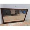 Image 1 : *Wooden  Mirror 33.5" Tall x 51" Long, Cannot Ship