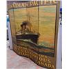 Image 3 : * Canvas Canadian Pacific 4 Panel Room Divider 71" Tall x Approx. 79" Long, Cannot Ship