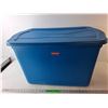Image 1 : *Rubbermaid Plastic Tote with Lid 17" Tall x 30" Long x 20" Wide, Cannot Ship
