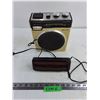 Image 1 : Cosmo Alarm Clock & Vintage Monteverdi 8-Track/Radio - Both Power On