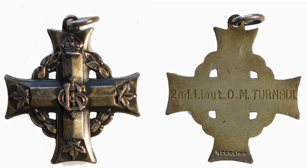 Militaria Insignia; Memorial Cross GRI to ''2nd Lieut. O.M. Turnbull''.