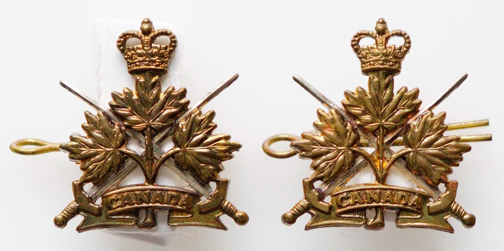 Militaria Insignia 1920-50; Army General List Cap Badge Queens Crown ...