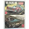 Image 1 : Vintage AMT AMC Gremlin Custom GT model kit  & 65 Olds 88 Modified Stocker Vintage Series 1:25 Scale