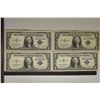 Image 1 : 4-$1 SILVER CERTIFICATES: 1935-D-E & F AND 1957