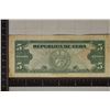 Image 2 : 1960 CUBA CRISP 5 PESO BILL "MAXIMO GOMEZ"