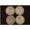 Image 1 : 1937, 39, 40 & 43 GREAT BRITAIN SILVER 6 PENCE