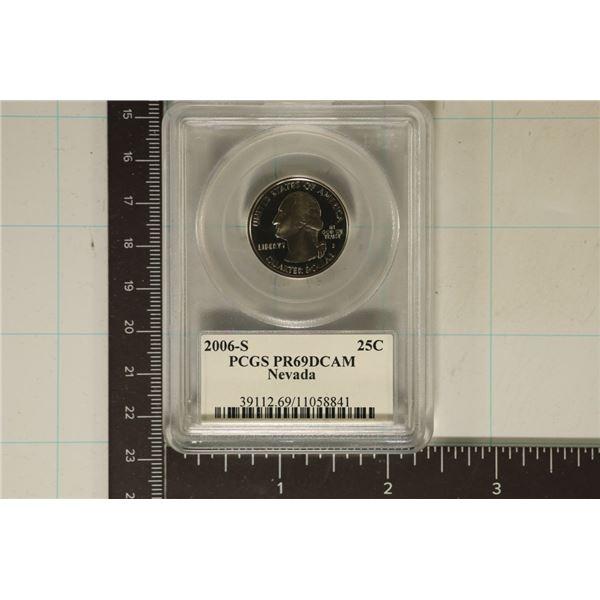 2006-S NEVADA QUARTER PCGS PR69 DCAM