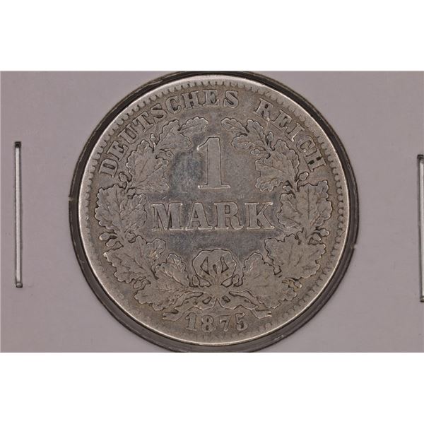 1875-D GERMAN SILVER 1 MARK .1606 OZ. ASW