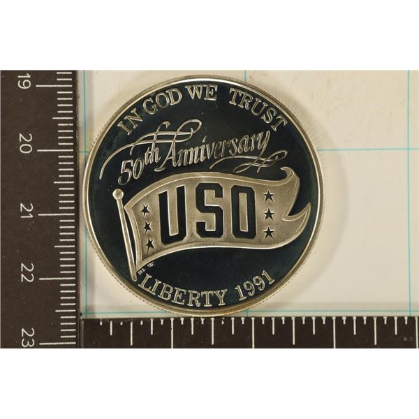 1991-S USO US SILVER DOLLAR PROOF IN HARD PLASTIC