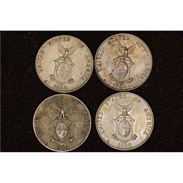 4-1944-D US/PHILIPPINES SILVER 10 CENTAVOS