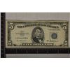 Image 1 : 1953-A $5 SILVER CERTIFICATE STAR NOTE BLUE SEAL
