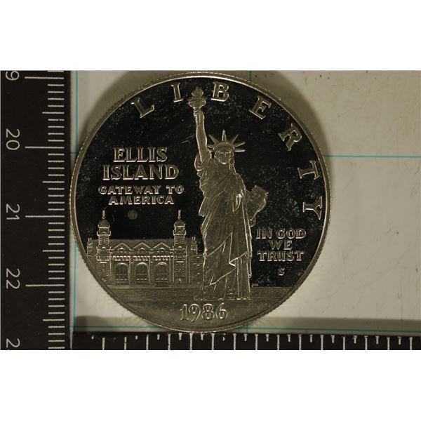1986-S US PF SILVER DOLLAR LIBERTY