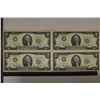 Image 1 : 4-CRISP UNC 1976 US $2 FRN'S WITH CONSECUTIVE #'S