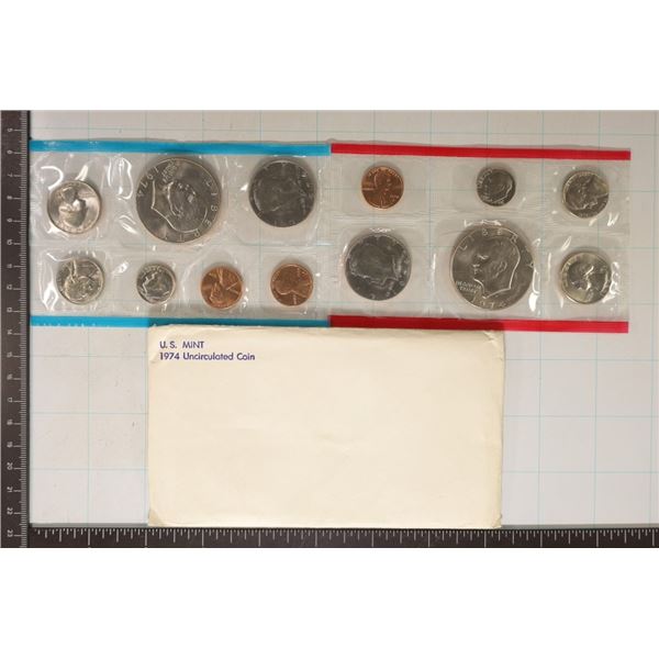 1974 US MINT SET (UNC) P/D/S (WITH ENVELOPE)