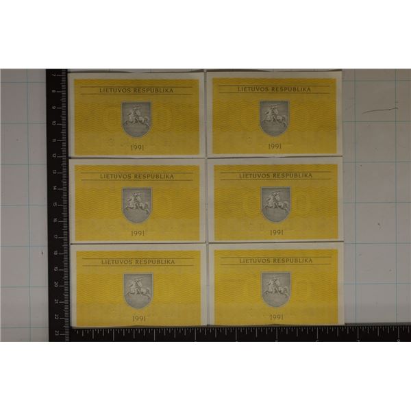 6-1991 LITHUANIAN .10 TALONAS ALL CRISP UNC